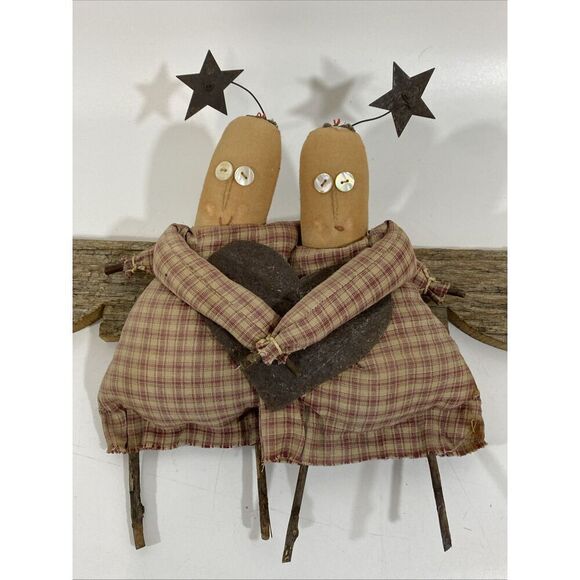 Vtg Dan DiPaolo Angel Decor Wood Metal Folk Art Primitive Rustic Signed Original - Picture 3 of 11